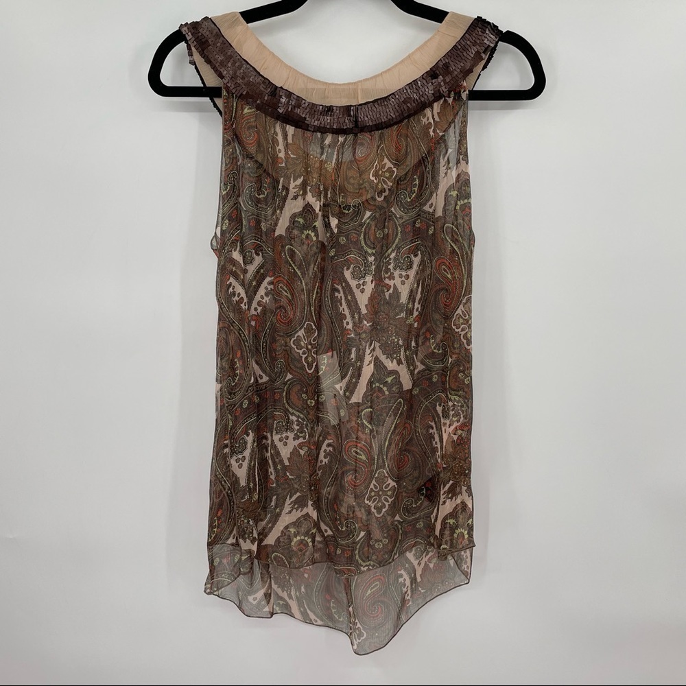NEW! Rozae Nichols Paisley Silk Blouse - Picture 1 of 14